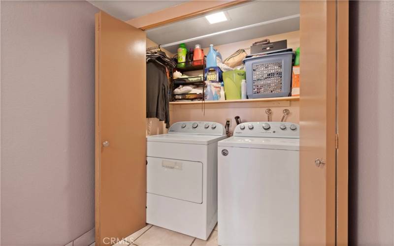 Laundry closet downstairs