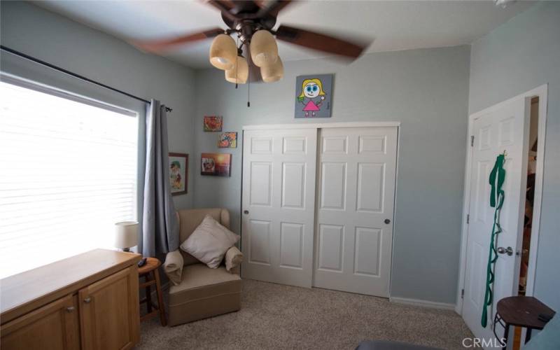 Another view of the bedroom nearest the laundry room.  Lots of natural light!