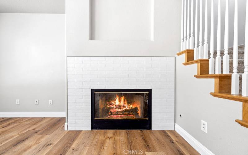 Cozy fireplace for those fall days ahead