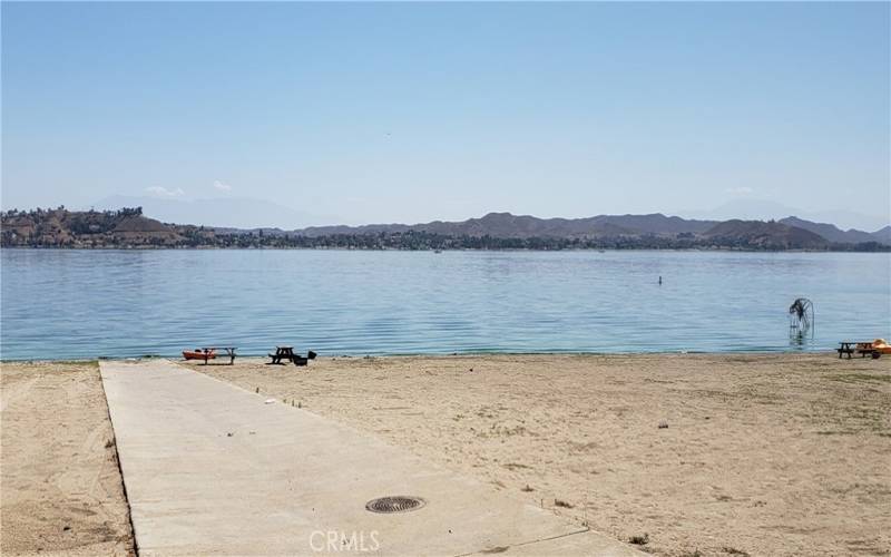 Private community beach and boat ramp just steps away