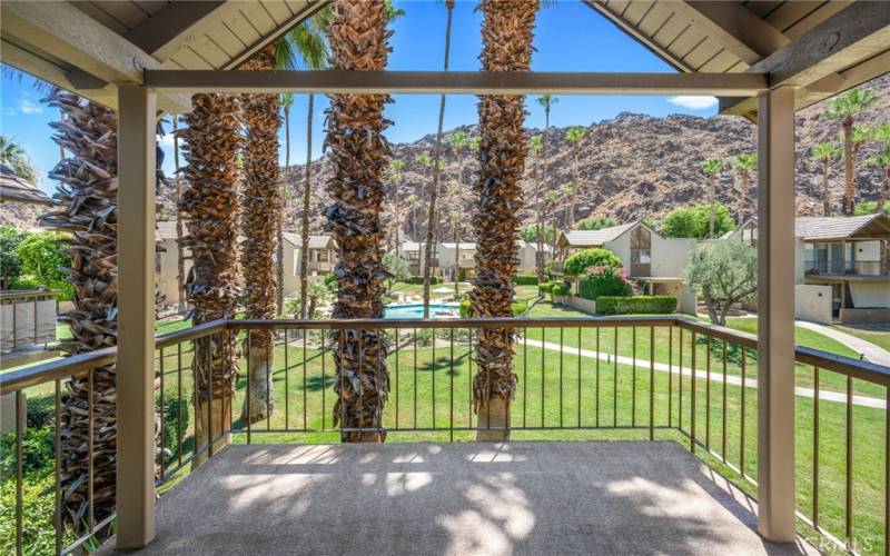 Balcony with views