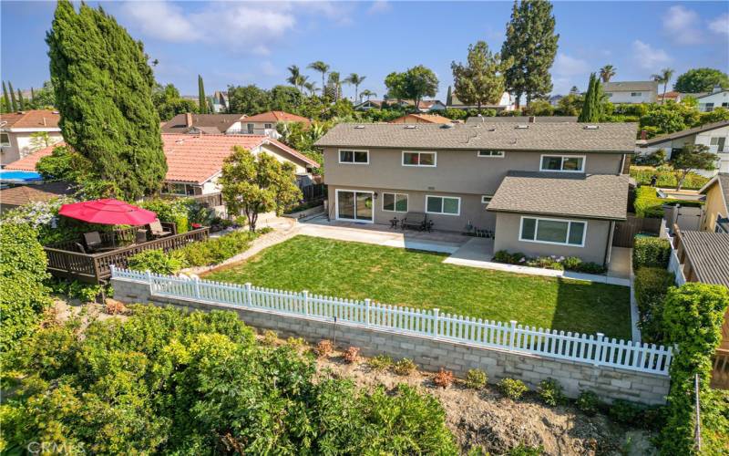 backyard with fence