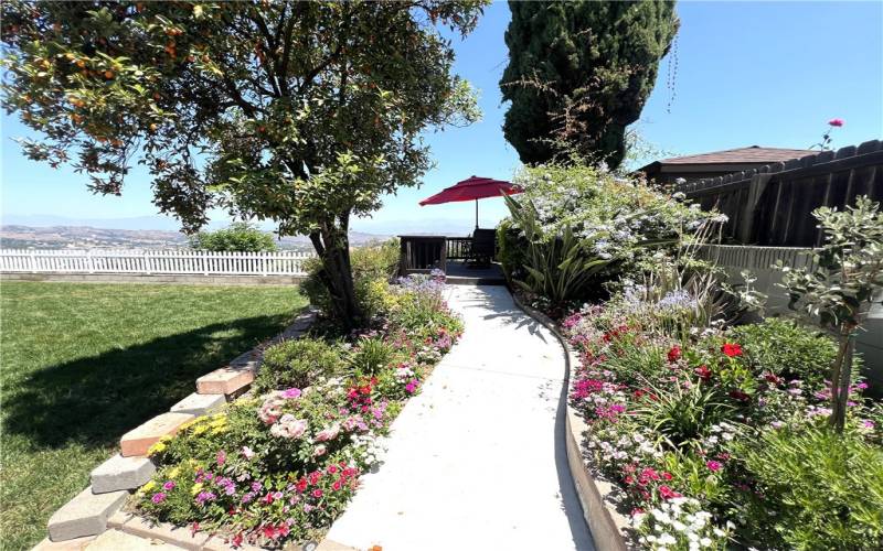 Path to back Patio Deck