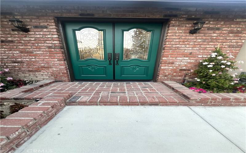 Double Front Door Entry