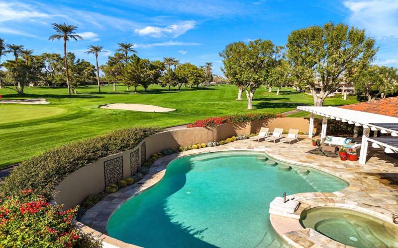 Private pool and golf course