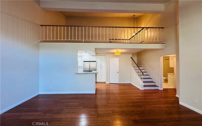 Living Room with Loft