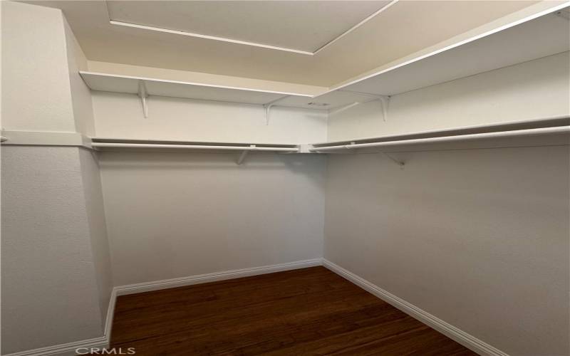 Walk-in closet with plenty of space