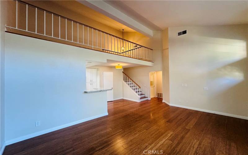 Living Room with Loft