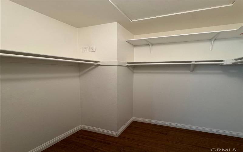 Walk-in closet with plenty of space