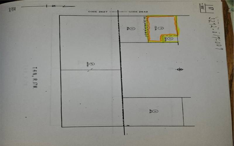 Assessor's map 3272-017-007  17.5 Acres