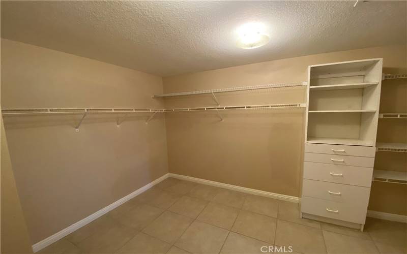 Primary one walk-in closet