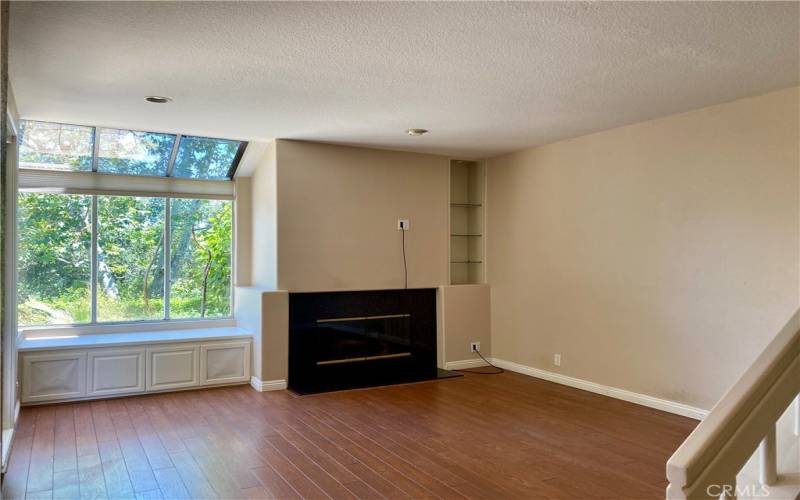 Living room with window seat