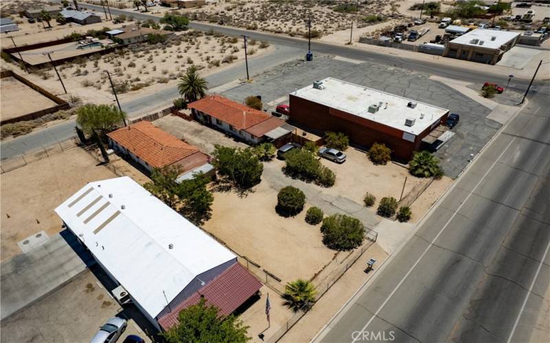 Aerial - Adjacent commercial businesses