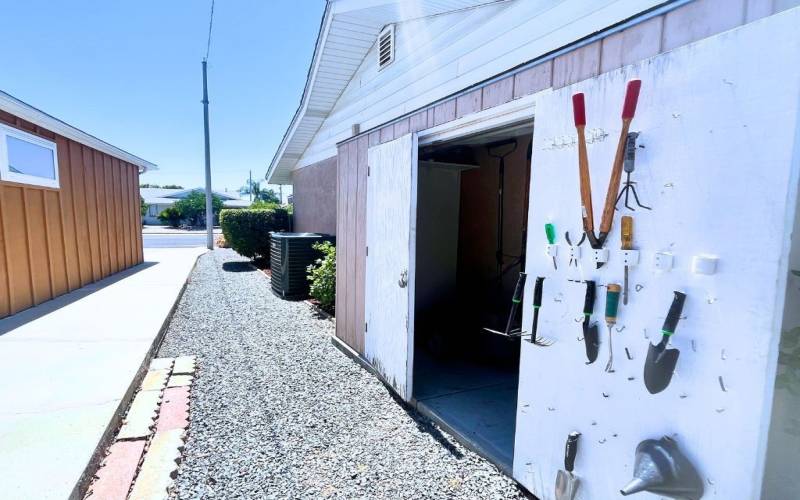 Side Yard with Shed