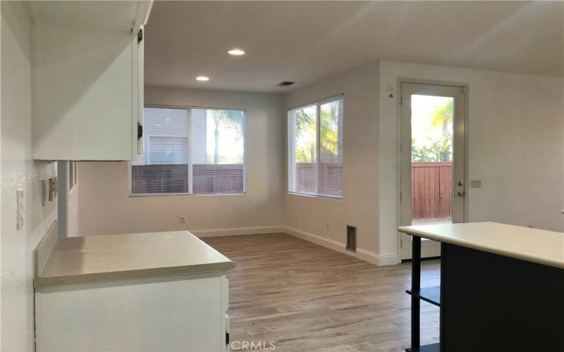 View towards eat-in kitchen area.