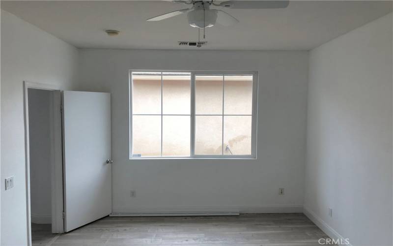 Guest bedroom has full bathroom right next to it.