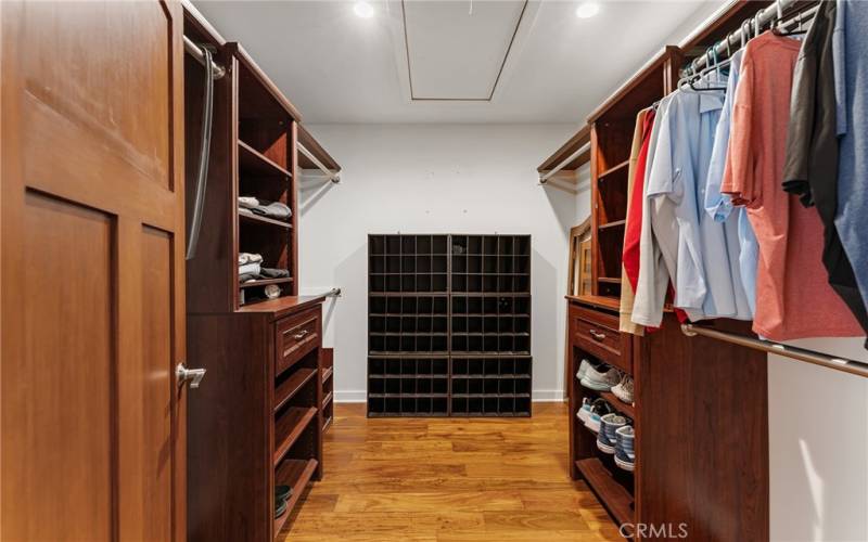 Primary walk-in closet