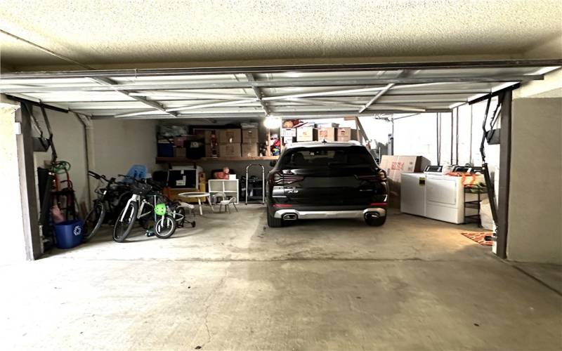 private 2 car garage