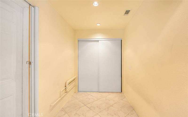 Storage room near the family room