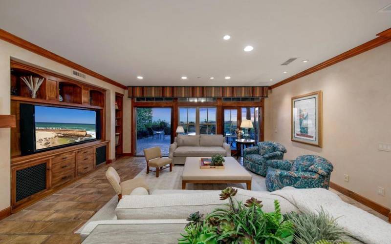 Views, views and more views can be enjoyed while sitting in the family room.