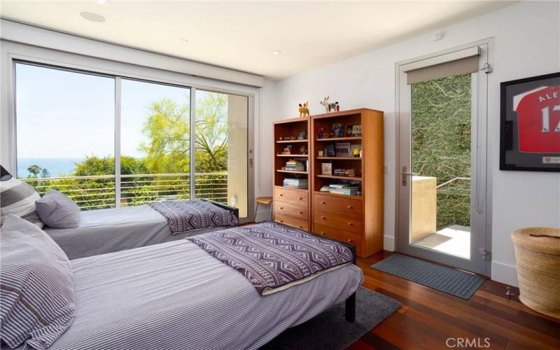 Bedroom #5 (2 twin beds), lower living level.