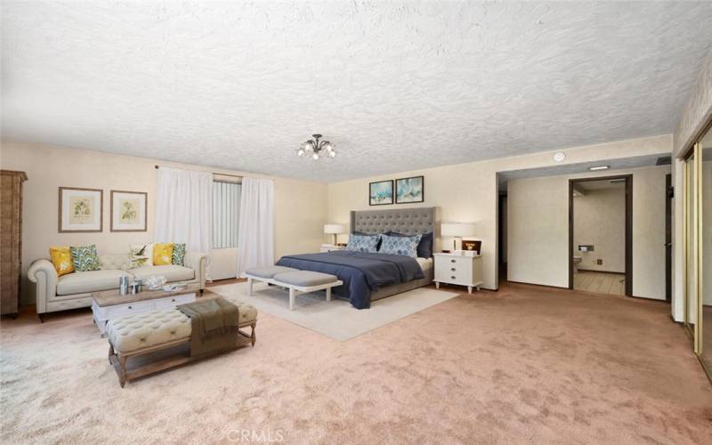 **Virtually Staged**Spacious Primary Bedroom