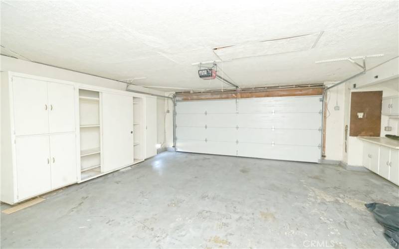 2 Car Garage with plenty of storage space