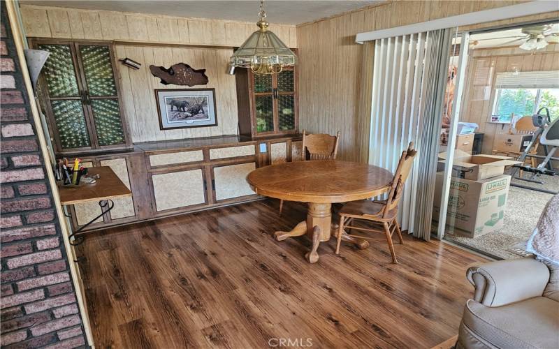 Dining Area with beautiful wood flooring