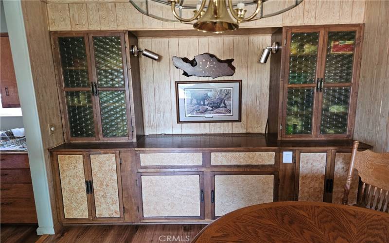 Built in Cabinets in Dining area