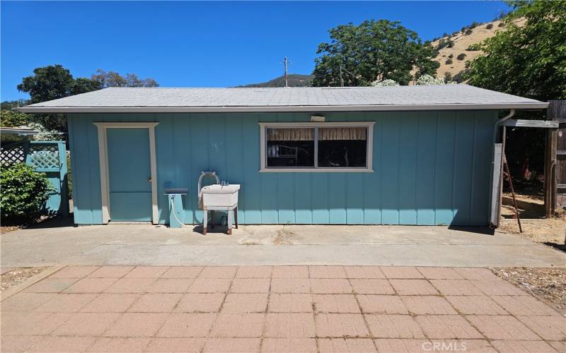 Detached Garage from Patio