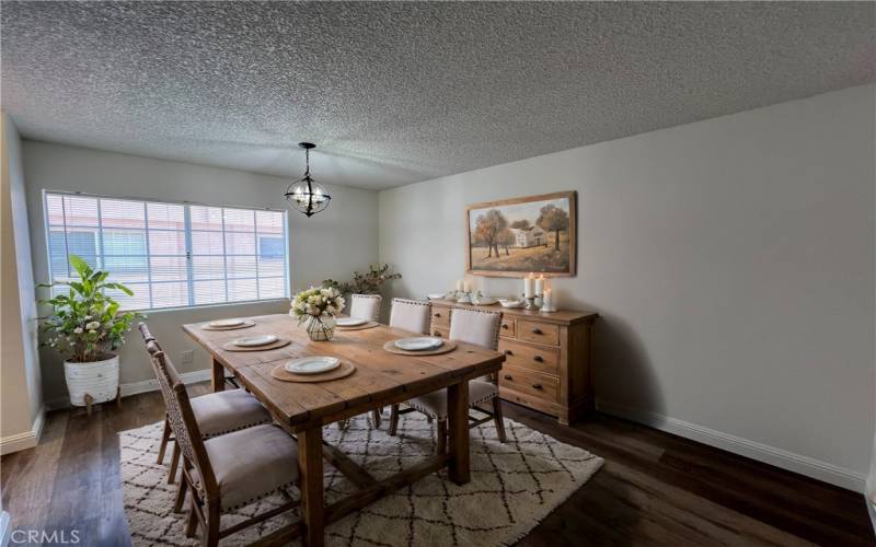 Virtually staged Dining Area