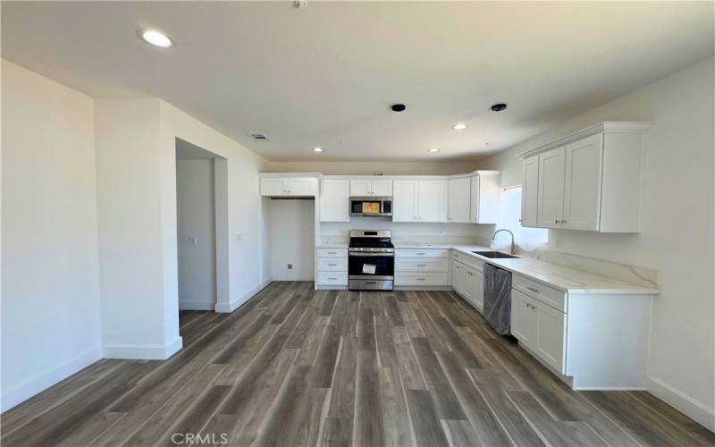 Spacious kitchen.