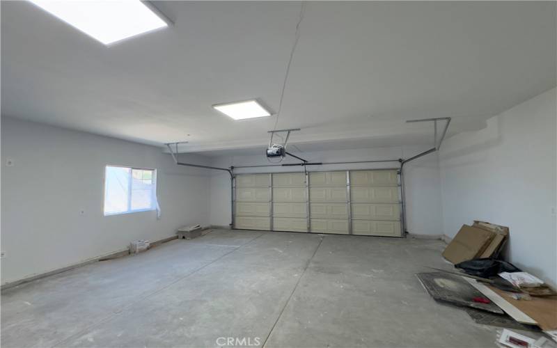 Two car attached garage.