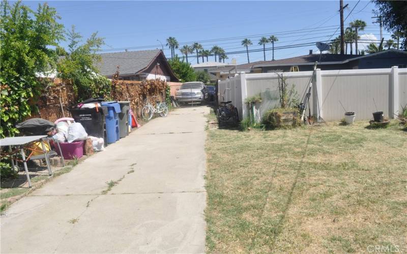 Driveway of duplex two