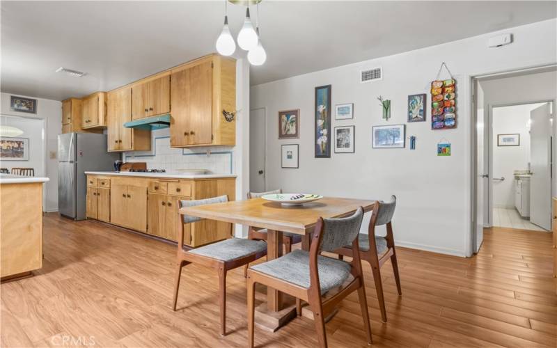 Breakfast area in kitchen