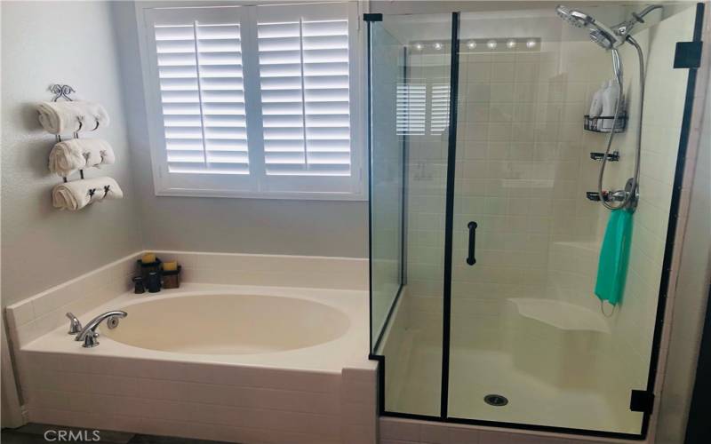 upgraded glass shower