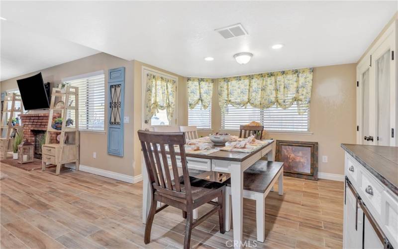 Wonderful Upgraded wood grain tile throughout the home.