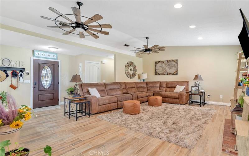 Beautiful custom ranch style ceiling fans.