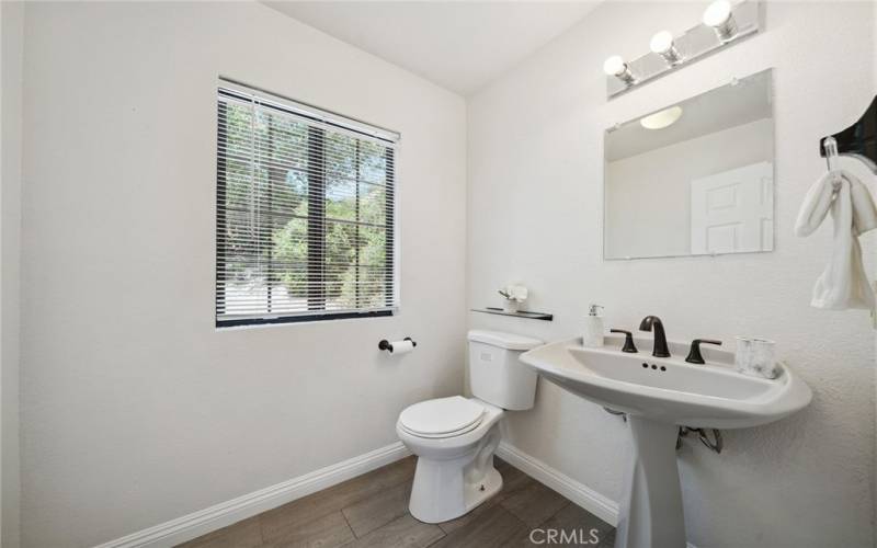 Half size Bathroom in Family Room