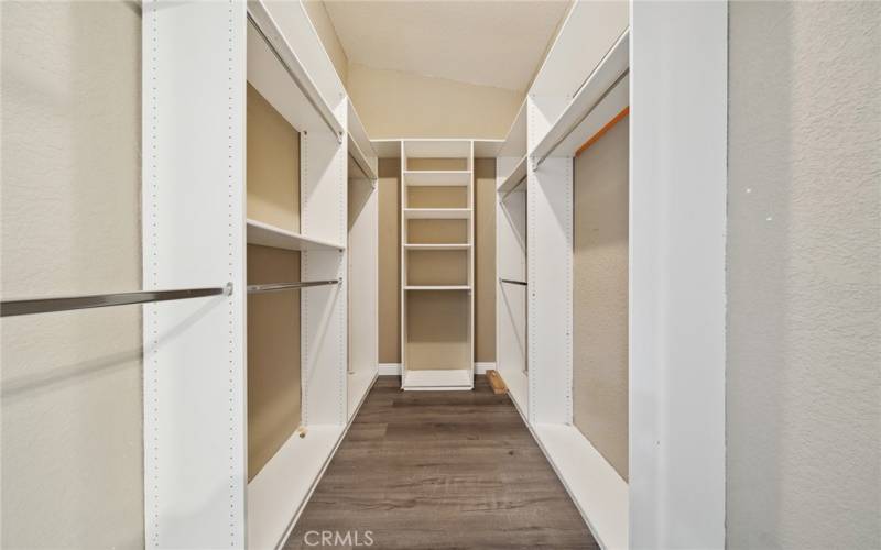 Walk-in Closet in Master Bedroom