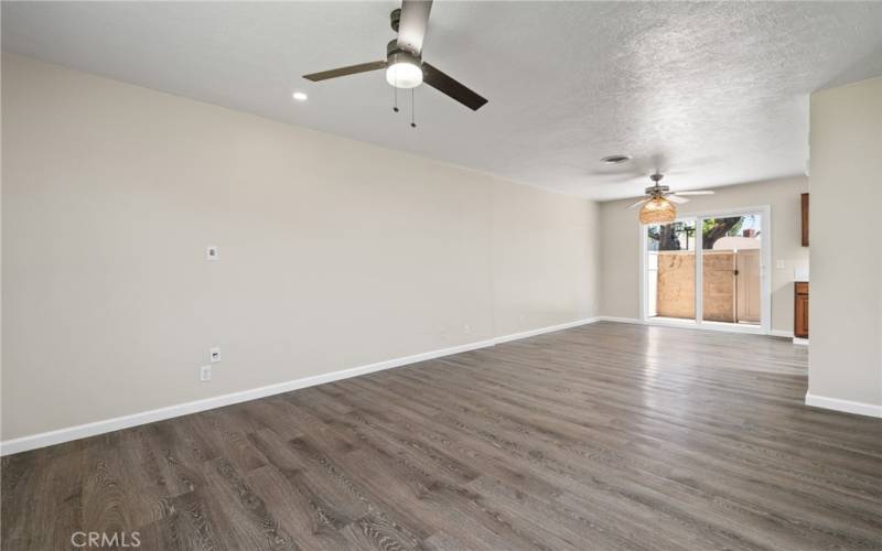 Family room before virtual staging!