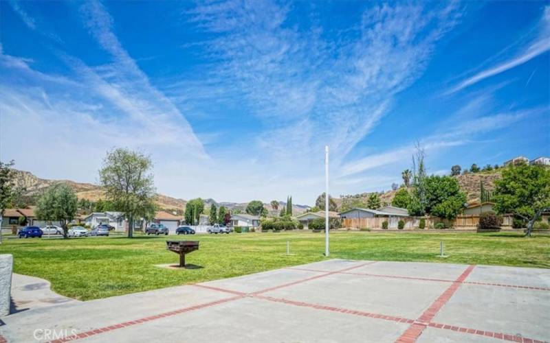 COMMUNITY SPORTS COURT AND BBQ AREA