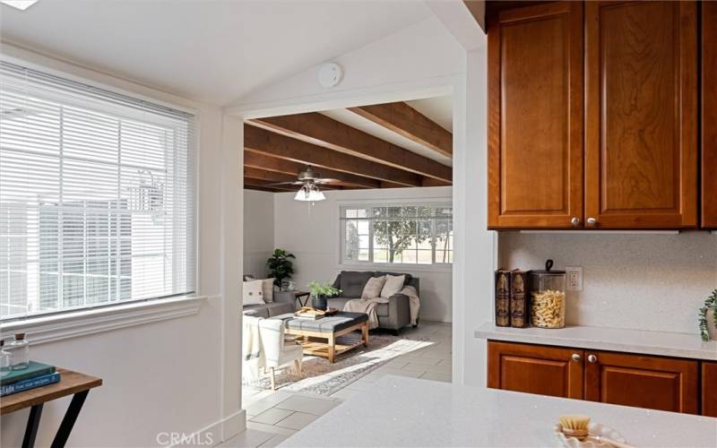 Kitchen to Adjoining Family Room