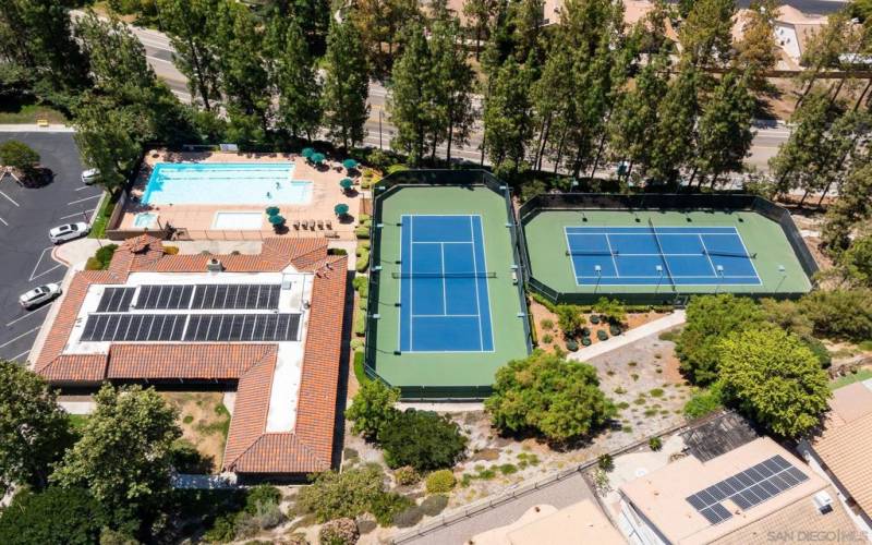 Aerial View of community center