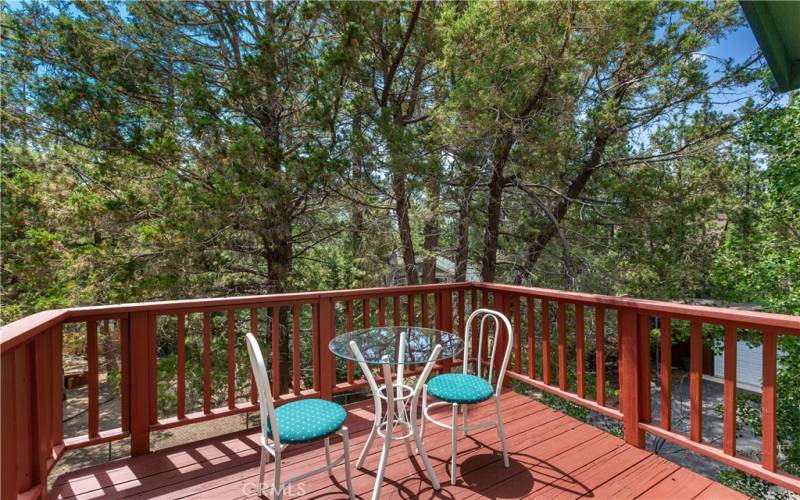 Master bedroom deck