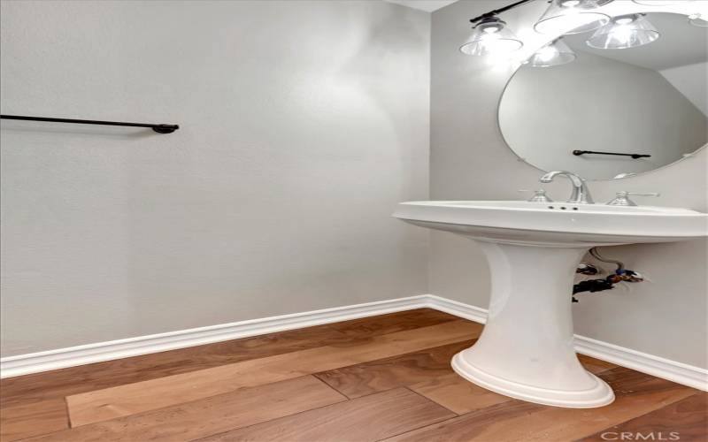 Downstairs powder room.