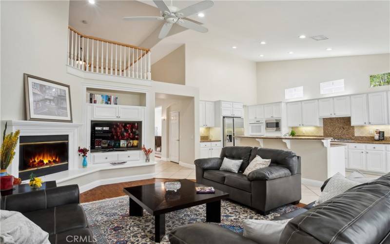 Family Room open to the Kitchen