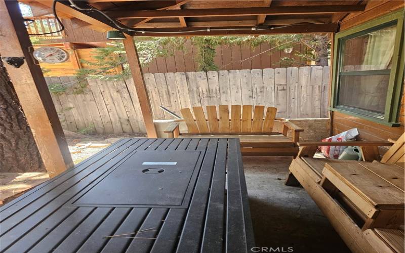 Backyard patio