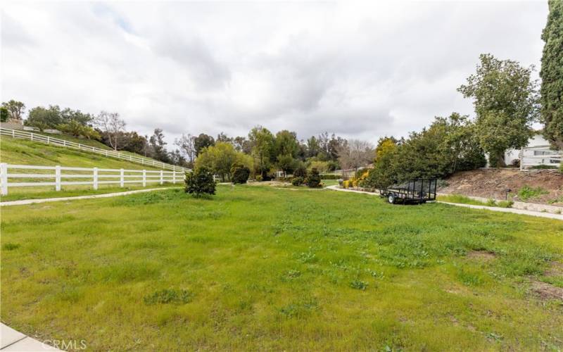 So many ways to enjoy this piece of property; RV garage, Stables, ADU, or your own vineyard!! So many opportunities that are waiting for you! All flat and usable!