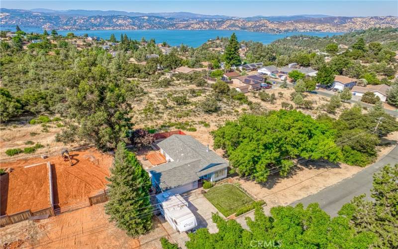 Aerial of House with Surrounding Properties